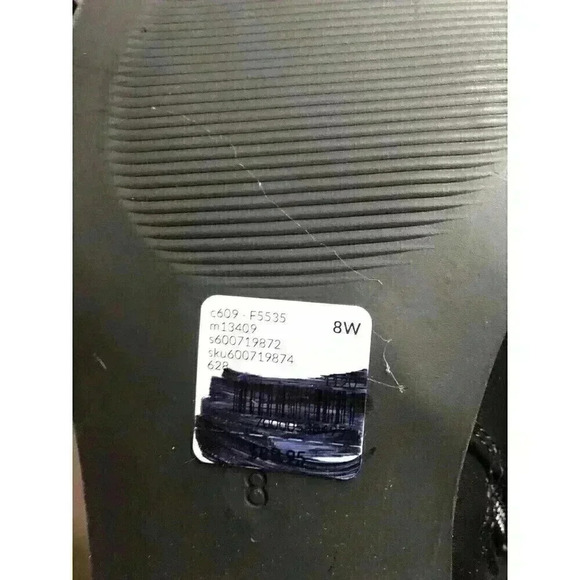 Lane Bryant Womens 8W Black Leather Bootie With Gold Trim  New With Box - Picture 7 of 9